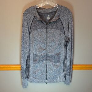 Gray Zip-Up Athletic Jacket